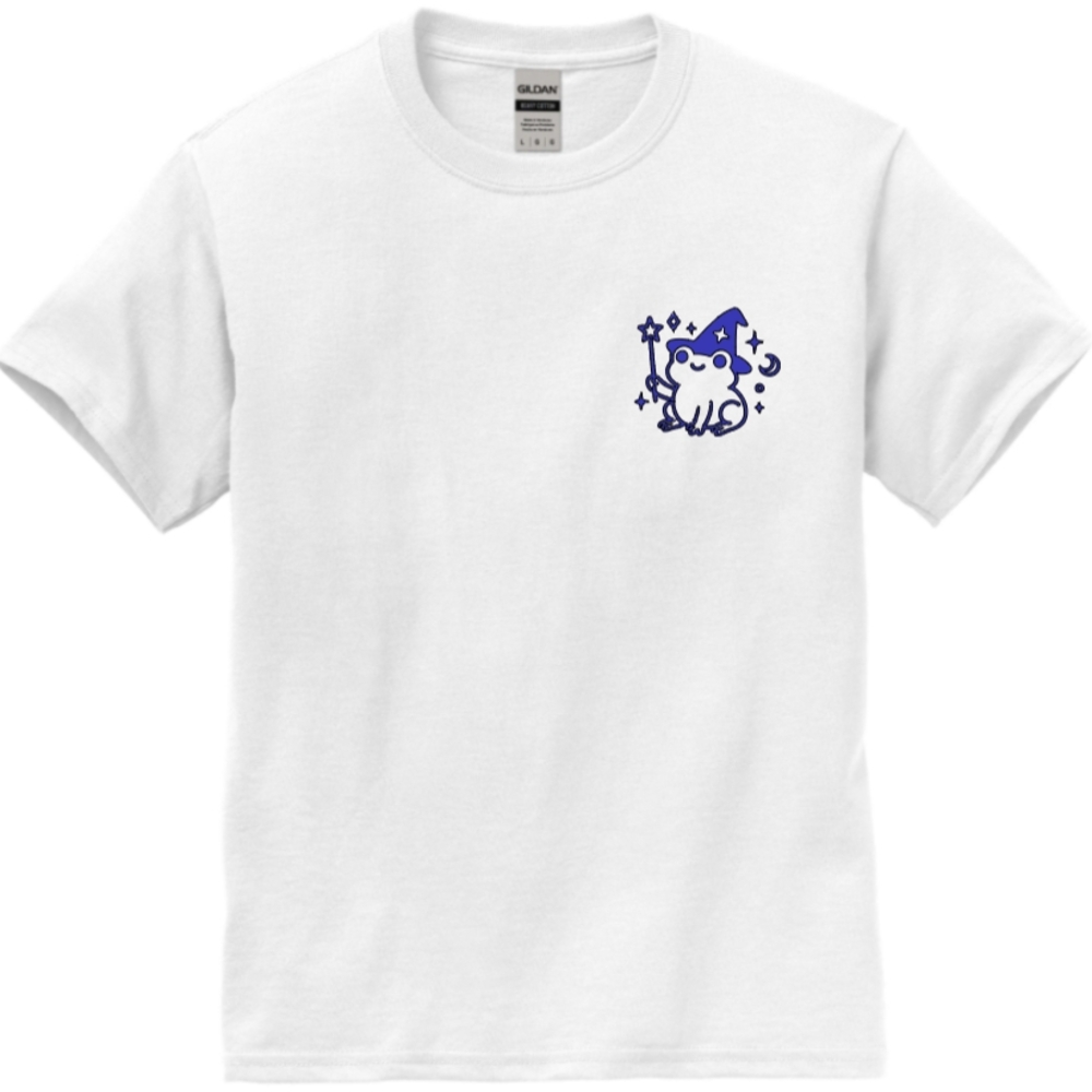 Cute Wizard Frog Short Sleeve Unisex Gildan T-Shirt